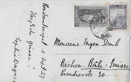 Card Of Konstantinopel To Switzerland → Nice Stampsfrom 1927 - Briefe U. Dokumente