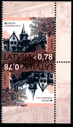 LATVIA/Lettland  EUROPA 2017 "Castles" Set Of 2v**UNPERFORED TETEBECHE PAIR - 2017