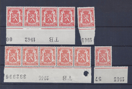 N°419/419a (drukdatums) MNH ** POSTFRIS ZONDER SCHARNIER SUPERBE - Esquinas Fechadas