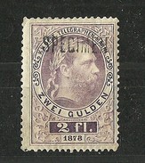 Österreich Austria 1873 Keiser Franz Joseph Telegraphenmarken 2 Fl. Muster Specimen * - Telegrafo