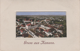 Litho Präge AK Gruss Kamenz Markt Rathaus Prägekarte Bei Königsbrück Pulsnitz Schwepnitz Elstra Bernsdorf Ralbitz - Kamenz