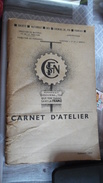 SNCF Carnet D'entretien Vierge 1952 - Eisenbahnverkehr