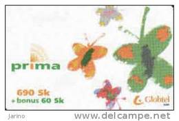 Slovaquie, Globtel /now Orange/ , Prima Card 690 Sk + 60Sk Bonus, Year 2000 - Telekom-Betreiber