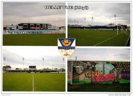 AK Stadion Postkarte Stadium Postcard Belle Vue Rhyl Wales FC Sports Ground Sportplatz Y Cymru Flintshire - Flintshire