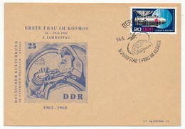 Allemagne DDR - Enveloppe "Erste Frau Im Kosmos" BERLIN 1963 - Europa