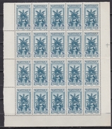 Martinique 1943 - Timbres Taxe N°24 - Bloc De 20 Timbres Neufs** - Luxe - Strafport