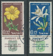 1960 ISRAELE USATO ANNIVERSARIO DELLO STATO CON APPENDICE - T7-5 - Used Stamps (with Tabs)