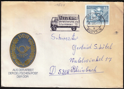 Germany DDR Bautsen 1980 / Truck / Umzug Versicherung Informieren / Machine Stamp - Other (Earth)