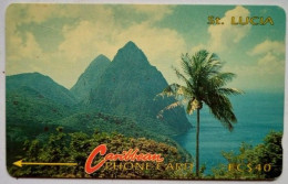 Saint Lucia Cable And Wireless EC$40 3CSLC " Pitons 2 ( Without Logo ) - St. Lucia