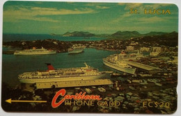 Saint Lucia Cable And Wireless EC$20 7CSLB " Cruiseship Harbour - Without Logo " - St. Lucia