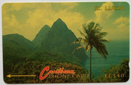 Saint Lucia Cab;e And Wireless EC$40 7CSLC " Pitons 2 Without Logo " - St. Lucia