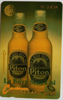 St Lucia Cable And Wireless  EC$20  14CSLD " Piton Beer " - St. Lucia