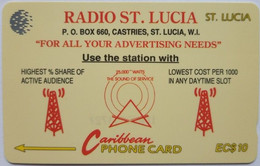 Saint Lucia Cable And Wireless EC$10 17CSLA "Radio St Lucia " - St. Lucia