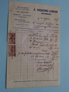 Vins En Gros A. HAQUENNE-LEMAIRE Mariembourg ( Factuur / Tax ) > Tichon : Anno 1923 ! - Lebensmittel