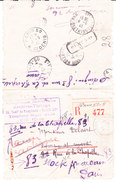 France,recommandé,comptabilité Telephonique, Paris,B° DE VAUGIRARD 1943 (17006/08) - Lettres Civiles En Franchise