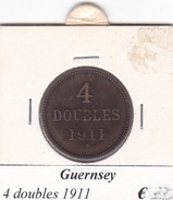 GUERNESEY  4 DOUBLES  ANNO 1911  COME DA FOTO - Guernsey