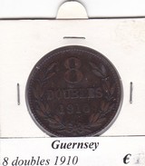 GUERNESEY  8 DOUBLES  ANNO 1910  COME DA FOTO - Guernesey