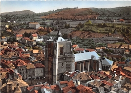 12-VILLEFRANCHE-DE-ROUERGUE- LA COLLEGIALE VUE DU CIEL - Villefranche De Rouergue