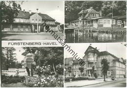 Fürstenberg - Bahnhof - Foto-Ansichtskarte - Fürstenberg