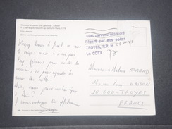 FRANCE - Griffe " Objet Parvenu Détorié , Réparé Par Nos Soins " De Troyes En 1985 Sur Carte Postale - L 8375 - Cartas Accidentadas