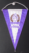 DOZSA DEBRECEN HUNGARY FOOTBALL CLUB, SOCCER / FUTBOL / CALCIO OLD PENNANT, SPORTS FLAG - Habillement, Souvenirs & Autres