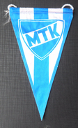 MTK BUDAPEST, HUNGARY FOOTBALL CLUB, SOCCER / FUTBOL / CALCIO OLD PENNANT, SPORTS FLAG - Bekleidung, Souvenirs Und Sonstige