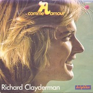 45 TOURS RICHARD CLAYDERMAN A COMME AMOUR DELPHINE 64037 - Strumentali