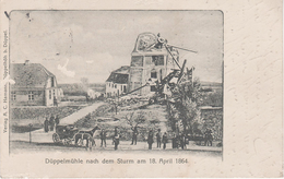 Litho AK Nordschleswig Düppelmühle Nach Sturm 1864 Düppeler Mühle Dybbøl Mølle Düppel Dybbol Sogn Windmühle Sonderburg - Nordschleswig