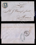 Governo Provvisorio - 15 Soldi (B4) Isolato Su Lettera Da Milano A Modena Del 27 Giugno 1859 - Dentellatura... - Andere & Zonder Classificatie