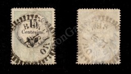 1854 - 15 Cent Marca Da Bollo (3) Usato A Bergamo (punti 13) - Molto Bello E Raro - Otros & Sin Clasificación