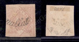 1859 - 20 Grana Rosa Carminio (13a - Seconda Tavola) - Annullato A Svolazzo - Bello - Diena (3.000) - Other & Unclassified