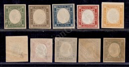 1861 - Province Napoletane - Non Emessi (1/5) - Serie Completa - 5 Valori Nuovi Con Gomma Integra (600) - Andere & Zonder Classificatie