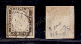 1858 - 10 Cent Terra D’ombra Chiaro (14a) - Oliva + Diena (850) - Other & Unclassified