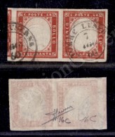 Coppia Del 40 Cent Rosso (16C) Con Ottimi Margini - Torre Luserna 7.8.60 - Molto Bella - Sorani - Otros & Sin Clasificación