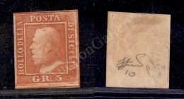 1859 - 5 Grana Vermiglio (10) Nuovo Con Gomma Originale - Molto Bello - Diena (1.500) - Andere & Zonder Classificatie