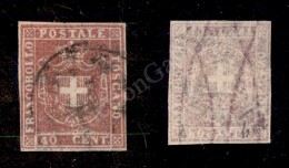 1860 - 40 Cent (21b) Con Ottimi Margini - Molto Bello - Oliva (550) - Other & Unclassified