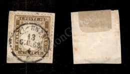 1862 - 10 Cent (1) Bordo Foglio Su Frammento - Ottima Centratura - Firenze 13.6.62 - Molto Bello (775+) - Altri & Non Classificati