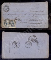 Amb. Firenze Massa N.2 (punti 11) - Due 15 Cent (13 + 13d) Di Tonalità Diverse Su Busta Per S. Severo (per... - Autres & Non Classés