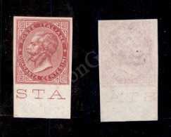 1866 - Prova D’Archivio - 40 Cent Torino (P20) Bordo Foglio In Basso - Nuovo Con Gomma Integra - Molto Bello... - Altri & Non Classificati