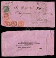 5 Cent De La Rue (L16) + Singolo E Striscia Di Tre Del 40 Cent De La Rue (L20) - Intero Fronte Di Fascetta Da... - Other & Unclassified