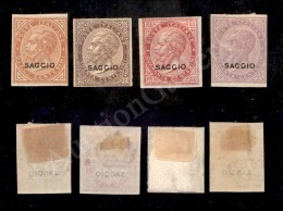 1863 - Saggio (L17 + L19 + L20 + L21) - Non Dentellati Nuovi Con Gomma (880) - Sonstige & Ohne Zuordnung