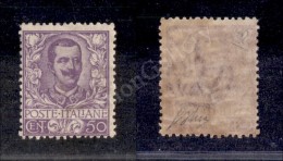 1901 - 50 Cent Floreale (76) Nuovo Con Gomma Integra - Oliva (3.150) - Andere & Zonder Classificatie