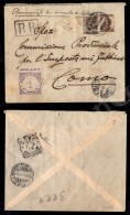 Gemelli - 40 Cent Floreale (74) + 40 Cent Michetti (84) - Raccomandata R.R. Da Milano A Como Del 28.06.1909 - Other & Unclassified