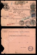 10 Lire Floreale (91) Su Bollettino Pacchi Di Venezia Giulia Con Complementari (77 + 78 + 150 Difettoso) Da Trieste... - Other & Unclassified