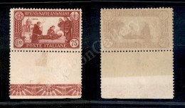 1931 - 75 Cent S. Antonio (299 - Dentellato 12) Bordo Foglio Con Fregi - Nuovo Con Gomma Integra - Molto Bello... - Andere & Zonder Classificatie