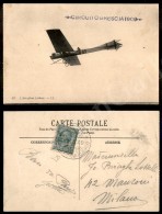 1909 - 17 Settembre - Brescia Circuito Aereo - L’aeroplano Latham - Cartolina Per Milano - Molto Bella... - Andere & Zonder Classificatie