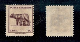 1943 - 50 Cent (515 C + H) Dent 10 1/2 X 10 3/4 - Stampa Recto Verso + Doppia Stampa Del Fondo Di Sicurezza - Sonstige & Ohne Zuordnung