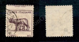 1943 - 50 Cent (515w) Con Dentellatura Orizzontale Fortemente Spostata In Alto (120) - Sonstige & Ohne Zuordnung