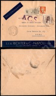 50 Cent (515) In Uso Misto Con 1,75 Lire Imperiale (254) Su Raccomandata Da Napoli A Roma Del 24.8.1944 - Other & Unclassified