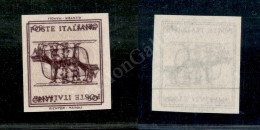 1944 - 50 Cent (515Ap) Non Dentellato Con Doppia Stampa / Una Capovolta (350) - Andere & Zonder Classificatie